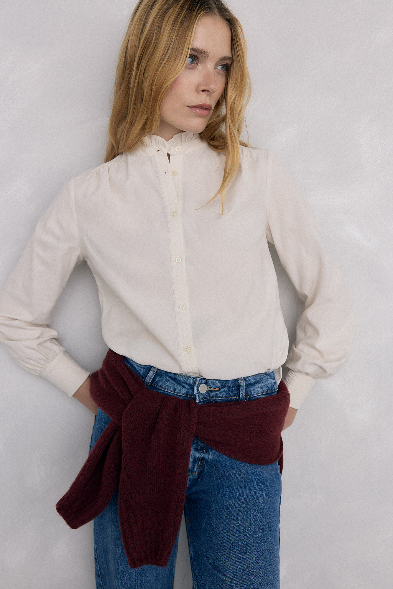 Pedro del Hierro Camisa em bombazina