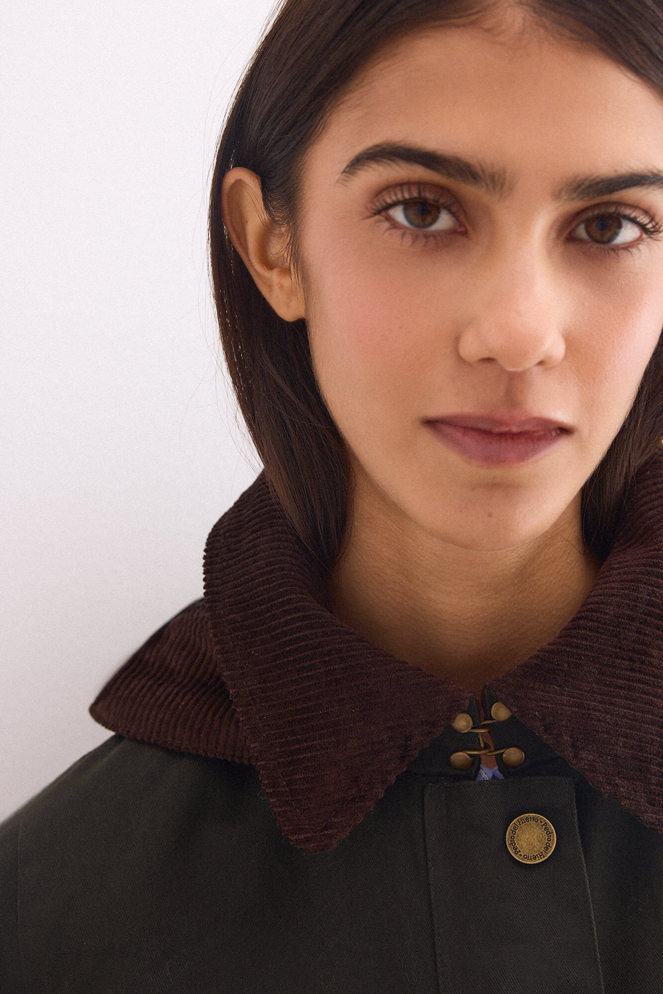 Pedro del Hierro Waxed hooded parka Green