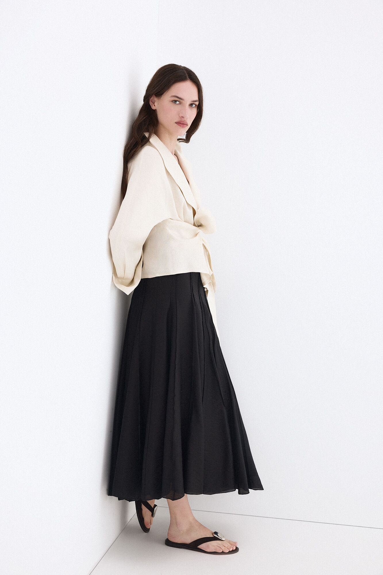 Pedro del Hierro Tie-front blazer Ecru