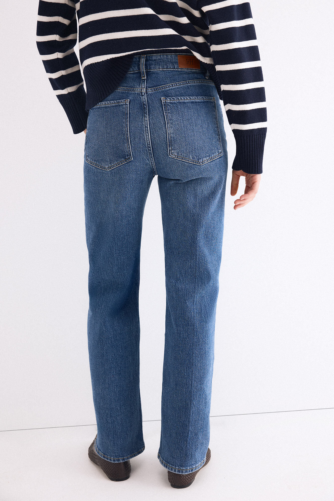 Pedro del Hierro Basic wide leg jeans Blue