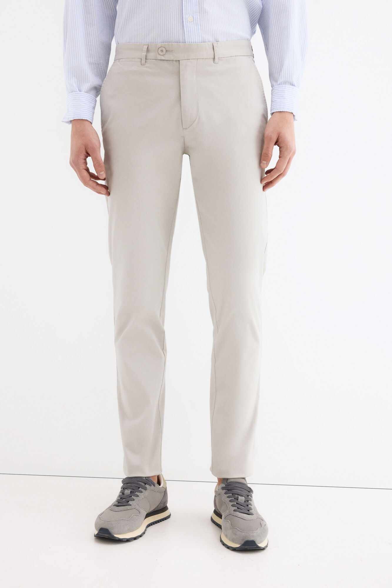 Pedro del Hierro Structured slim fit chinos