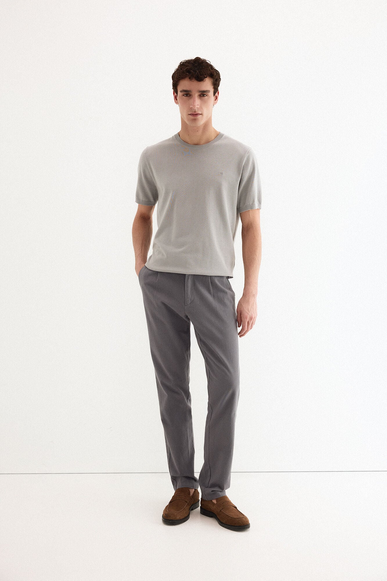 Pedro del Hierro Premium short sleeve cotton jersey T-shirt
