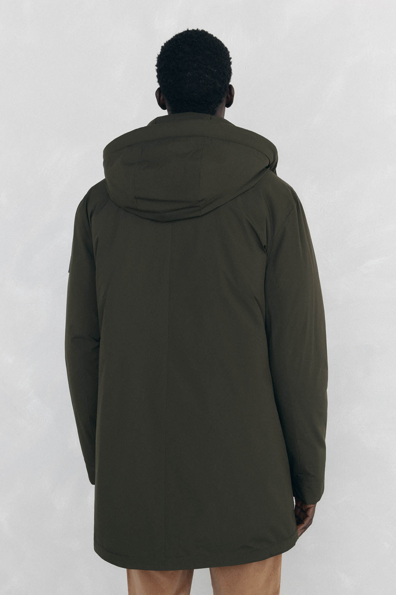 Pedro del Hierro Parka curta capuz Verde