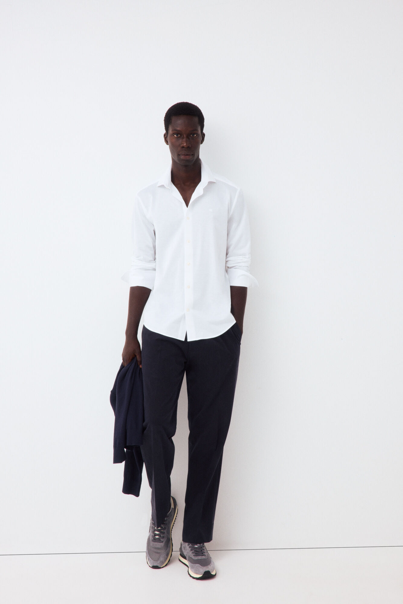 Pedro del Hierro Plain jersey-knit shirt White