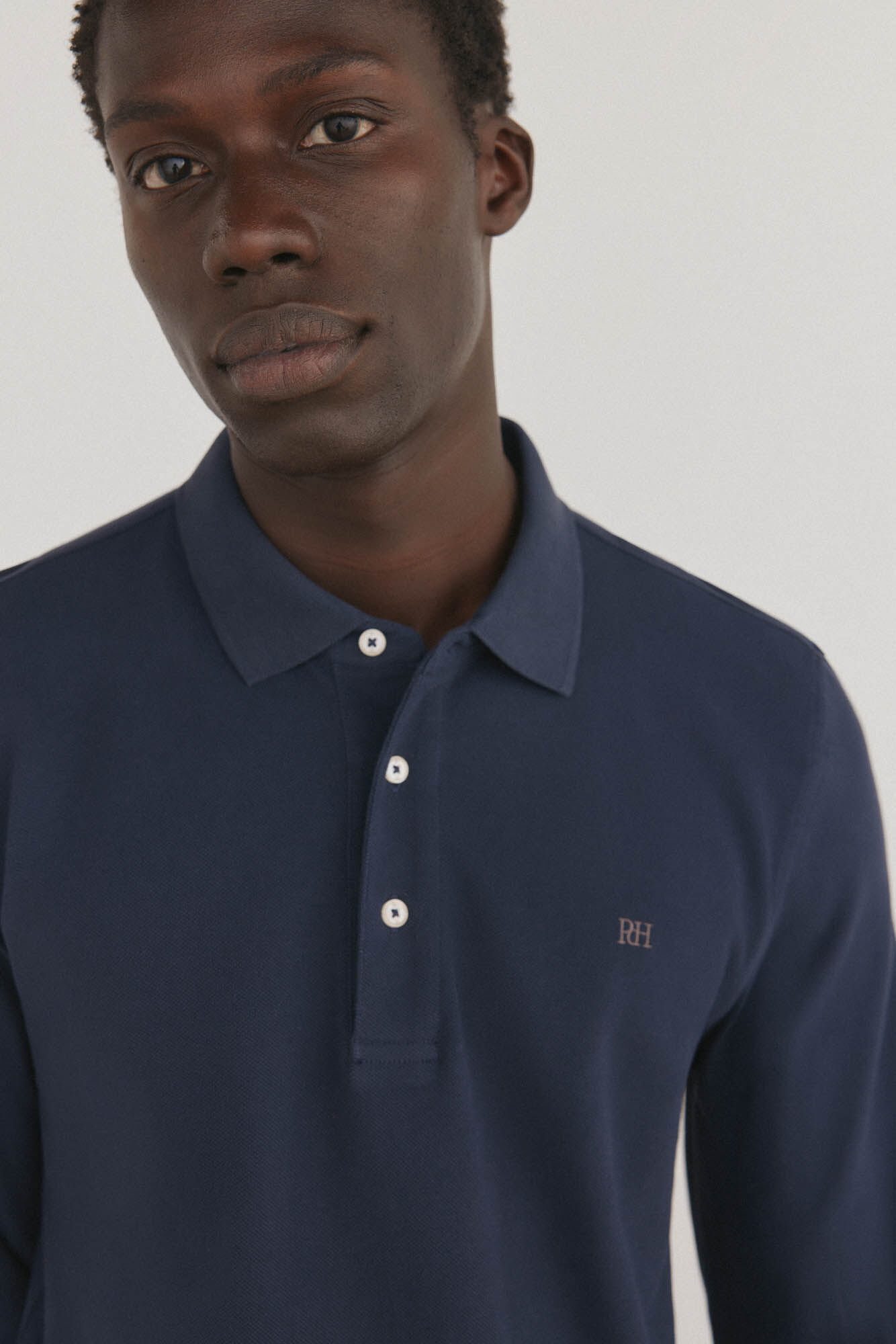 Pedro del Hierro Essential long-sleeved polo shirt