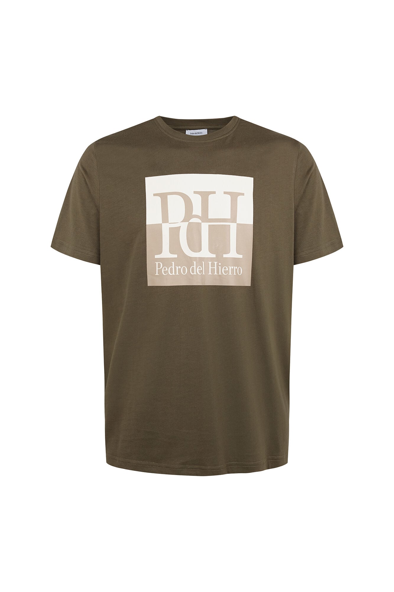 Pedro del Hierro Large logo T-shirt Green