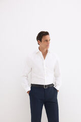 Pedro del Hierro Plain non-iron stain-resistant dress shirt White