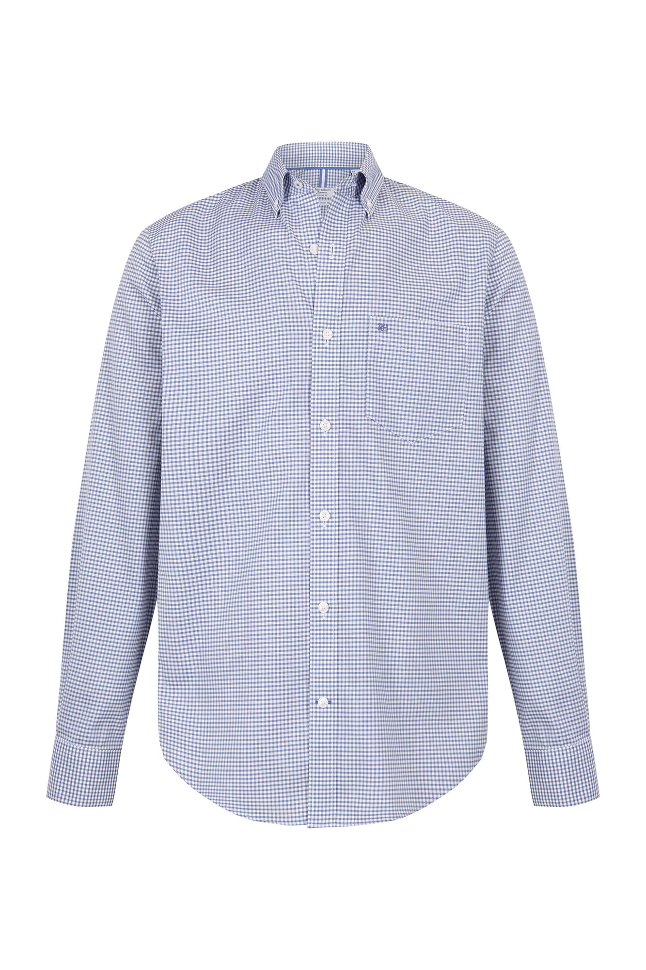Pedro del Hierro Camisa non iron oxford cuadros Azul