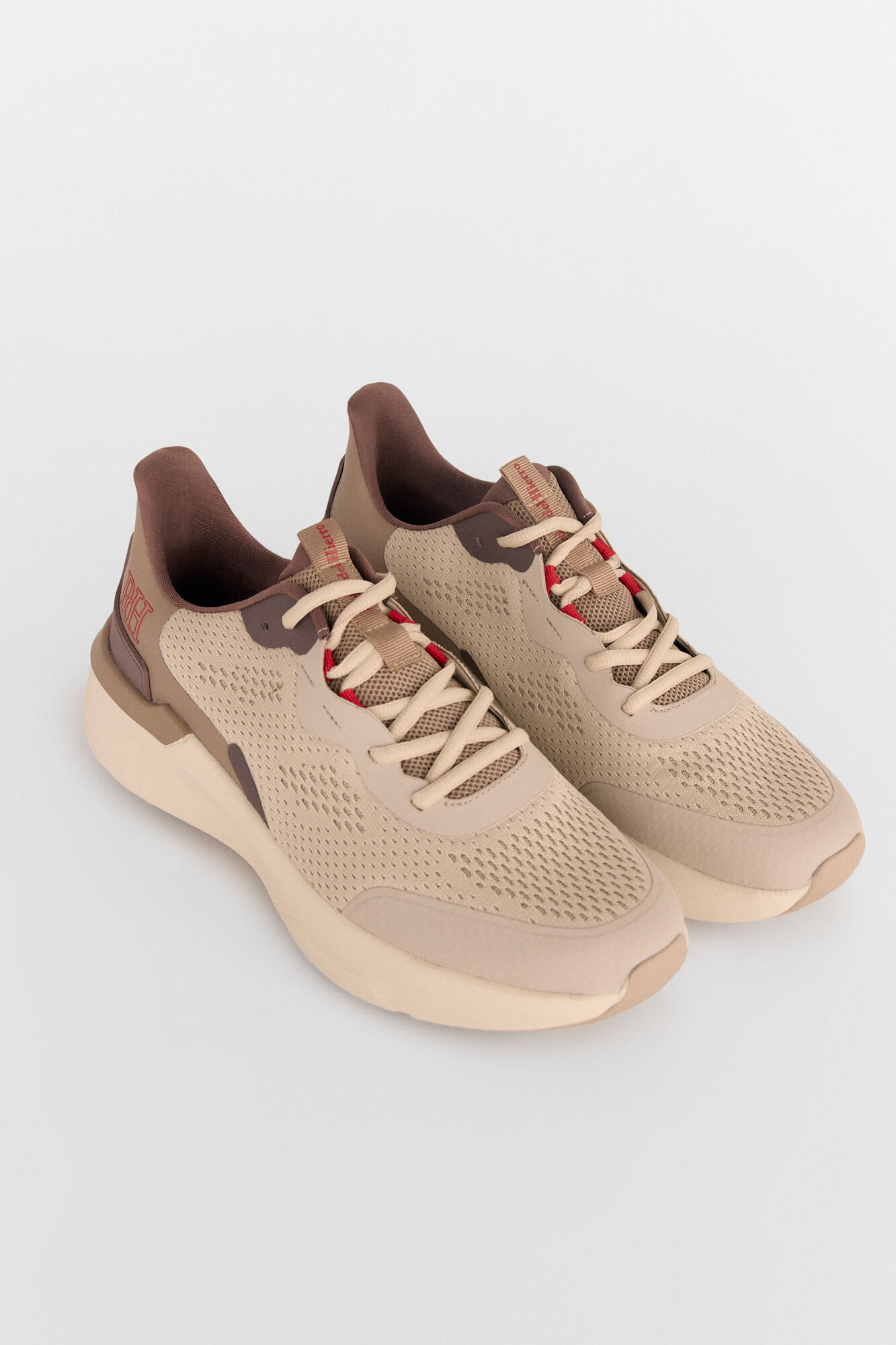 Pedro del Hierro Sapato t&ecirc;xtil com atacadores Marrom