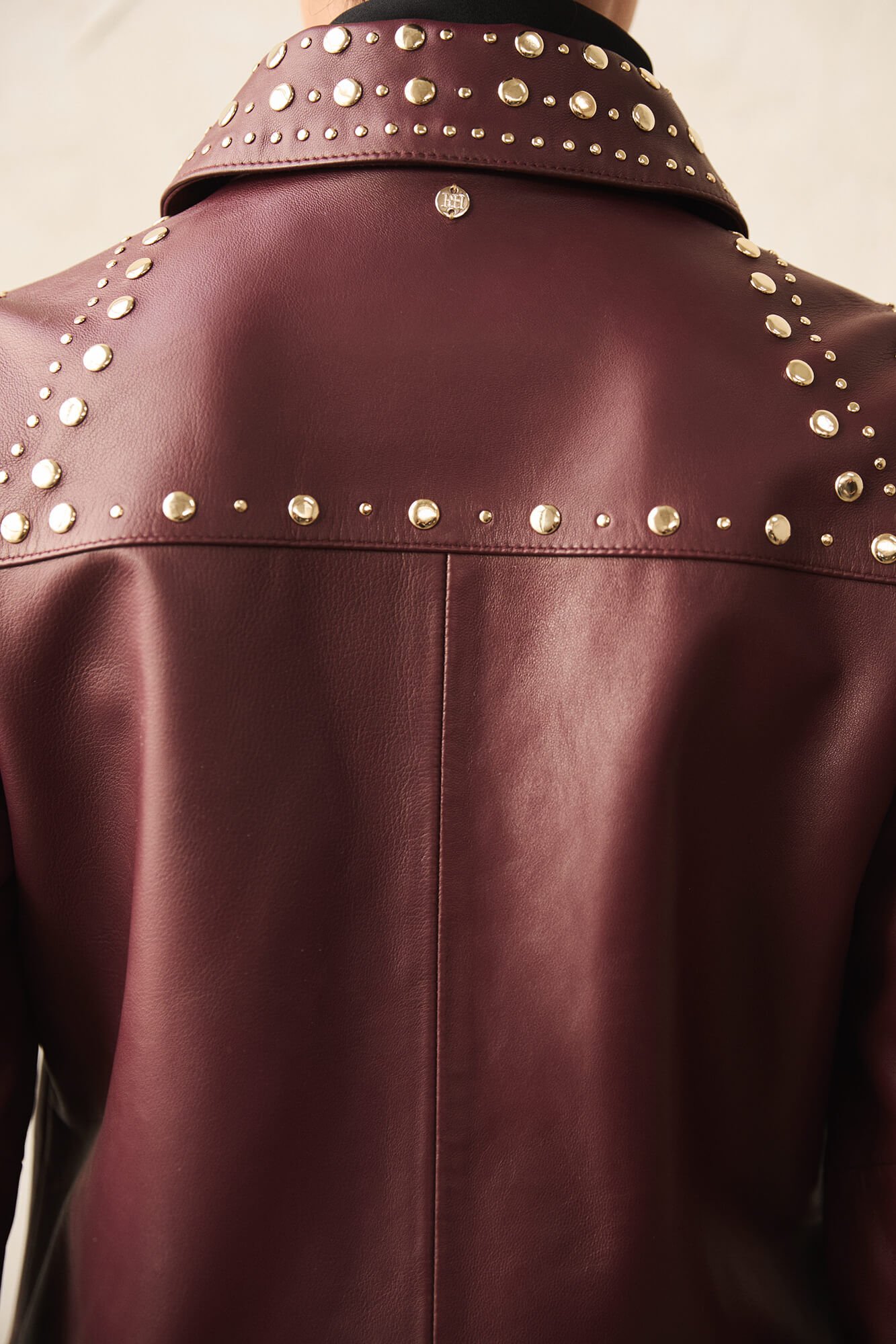 Pedro del Hierro Jaqueta napa cravejada Coral