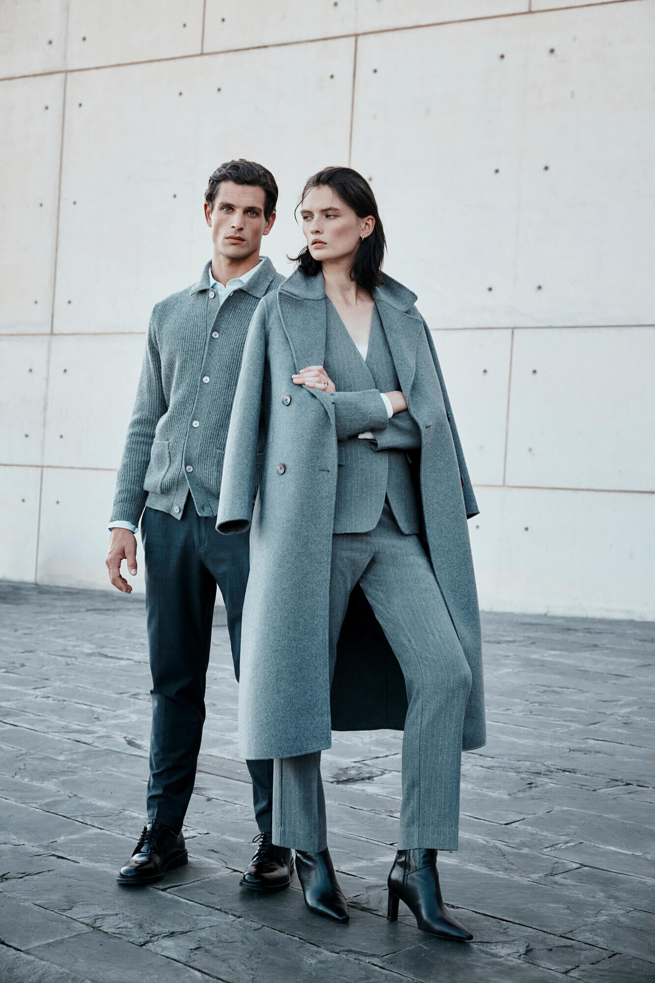 Pedro del Hierro Abrigo doble faz tailoring