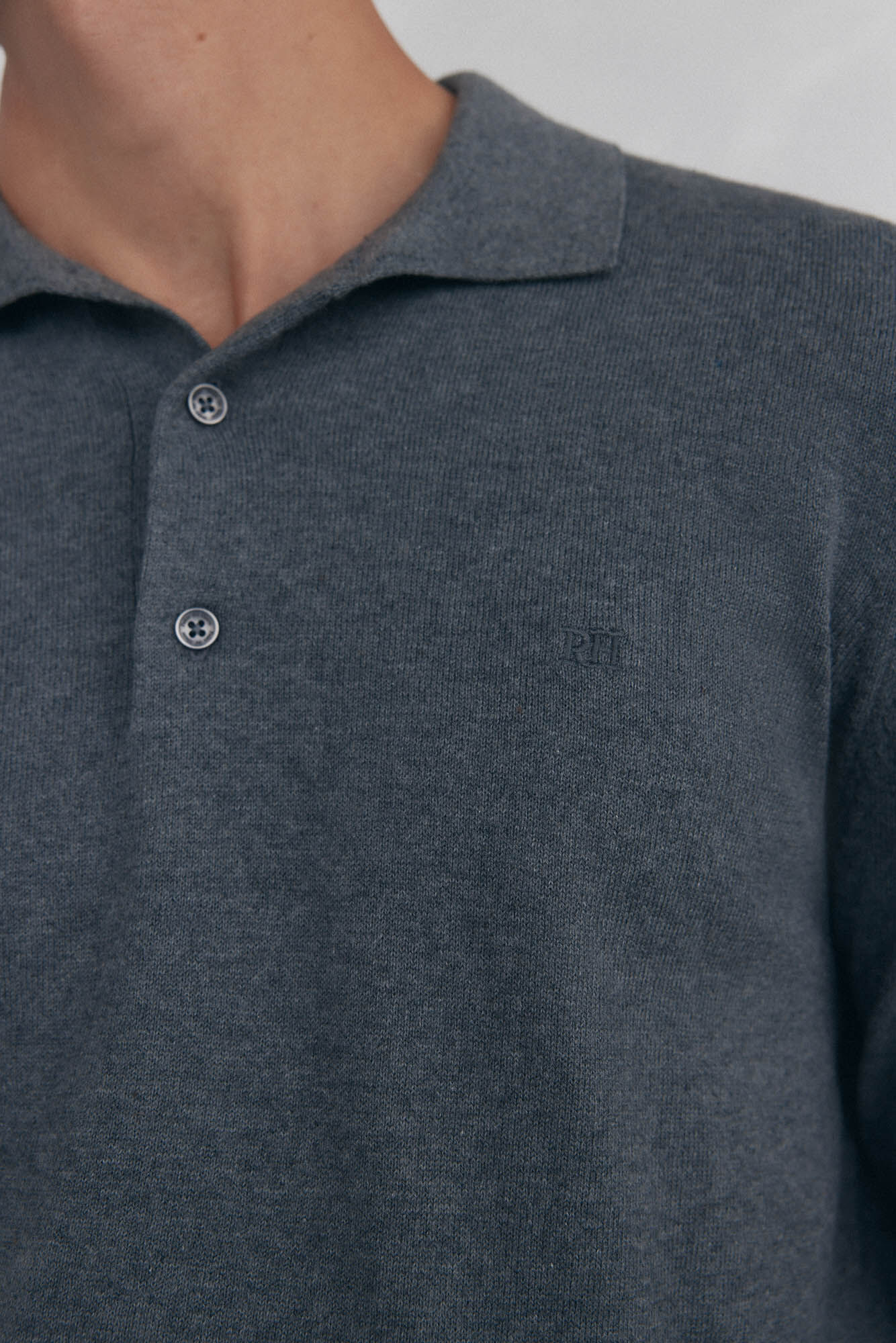 Pedro del Hierro Camisola gola polo Cizento