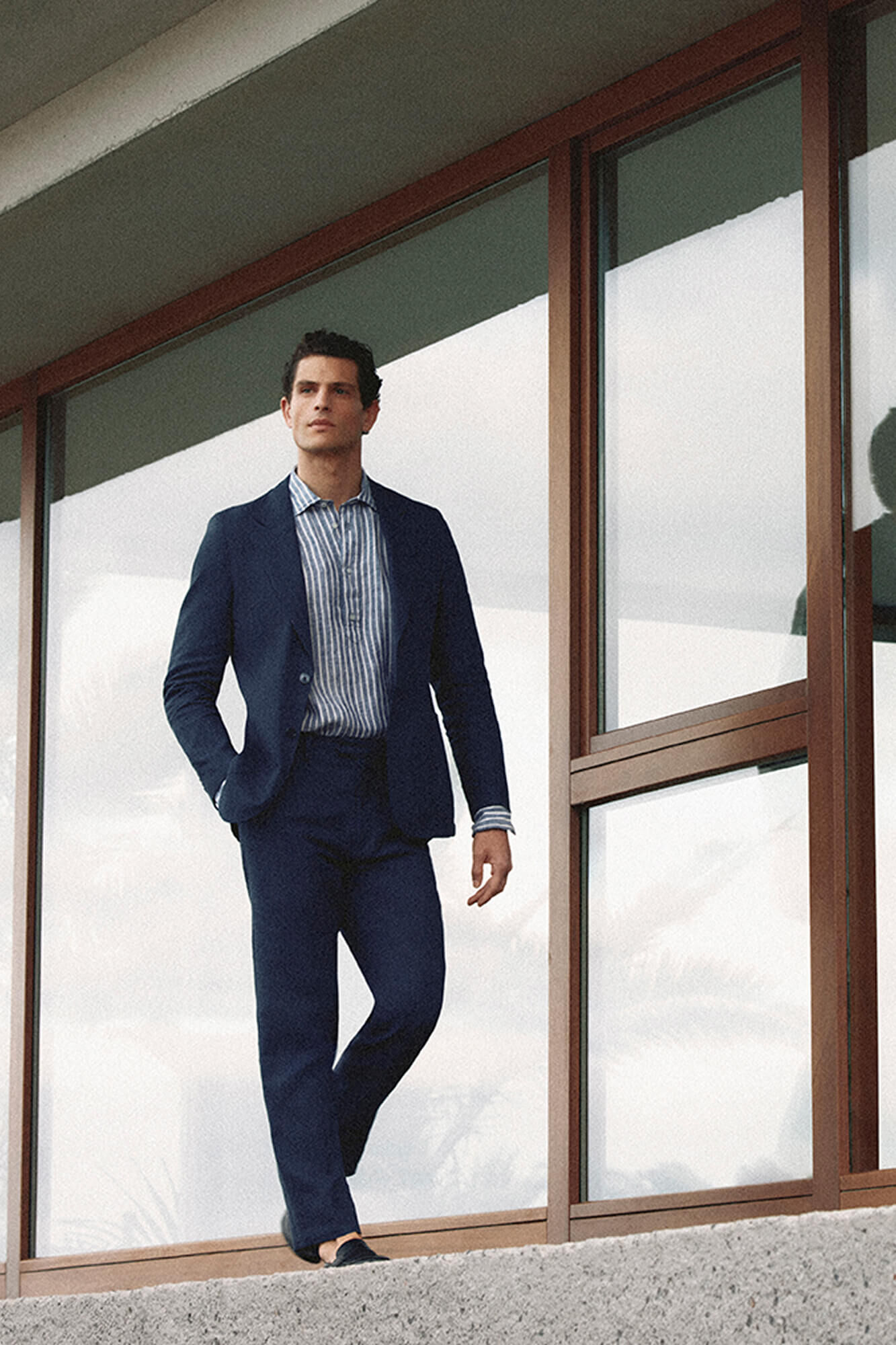 Pedro del Hierro Coordinated linen blend blazer