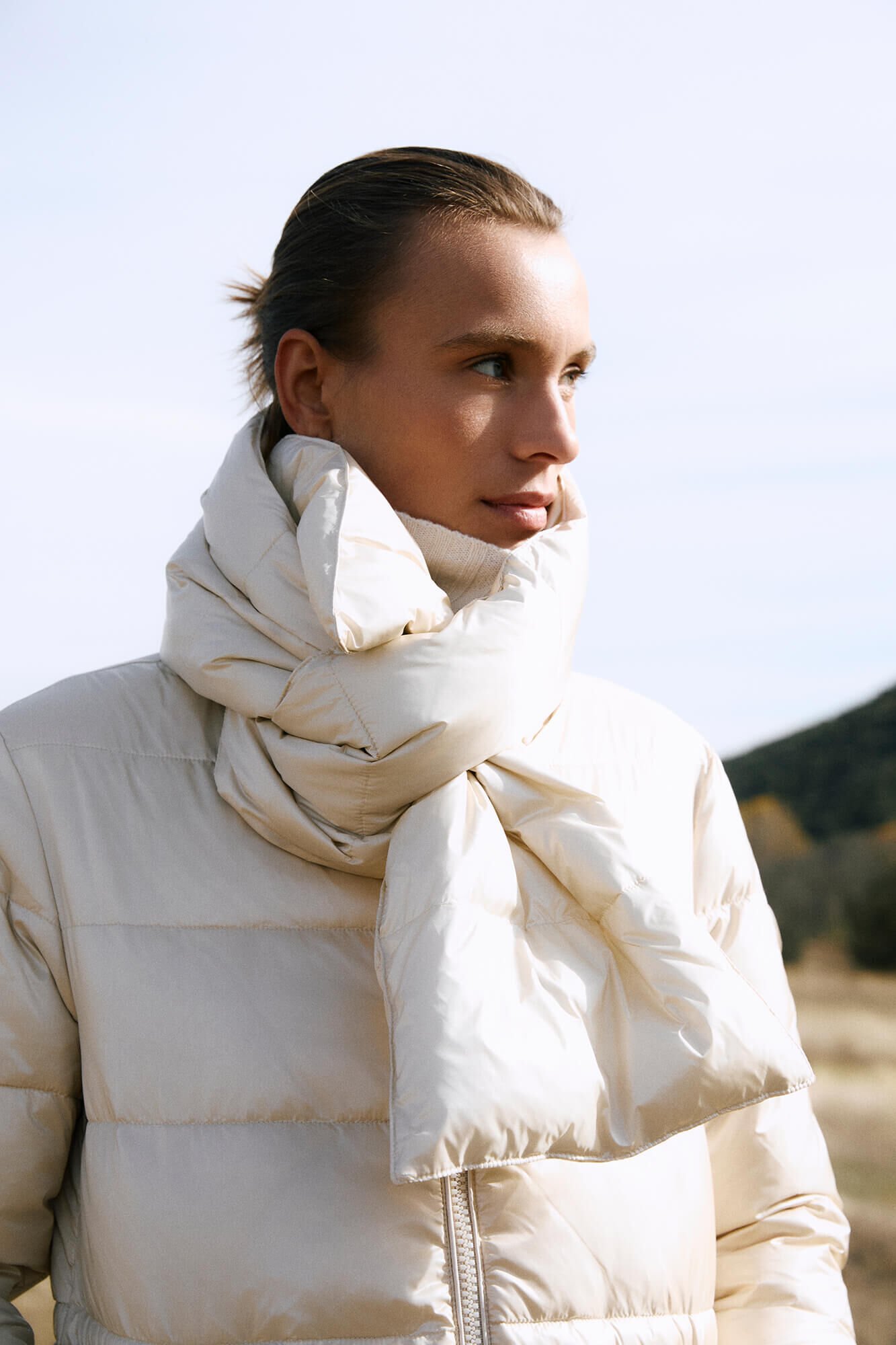 Pedro del Hierro Parka larga bufanda