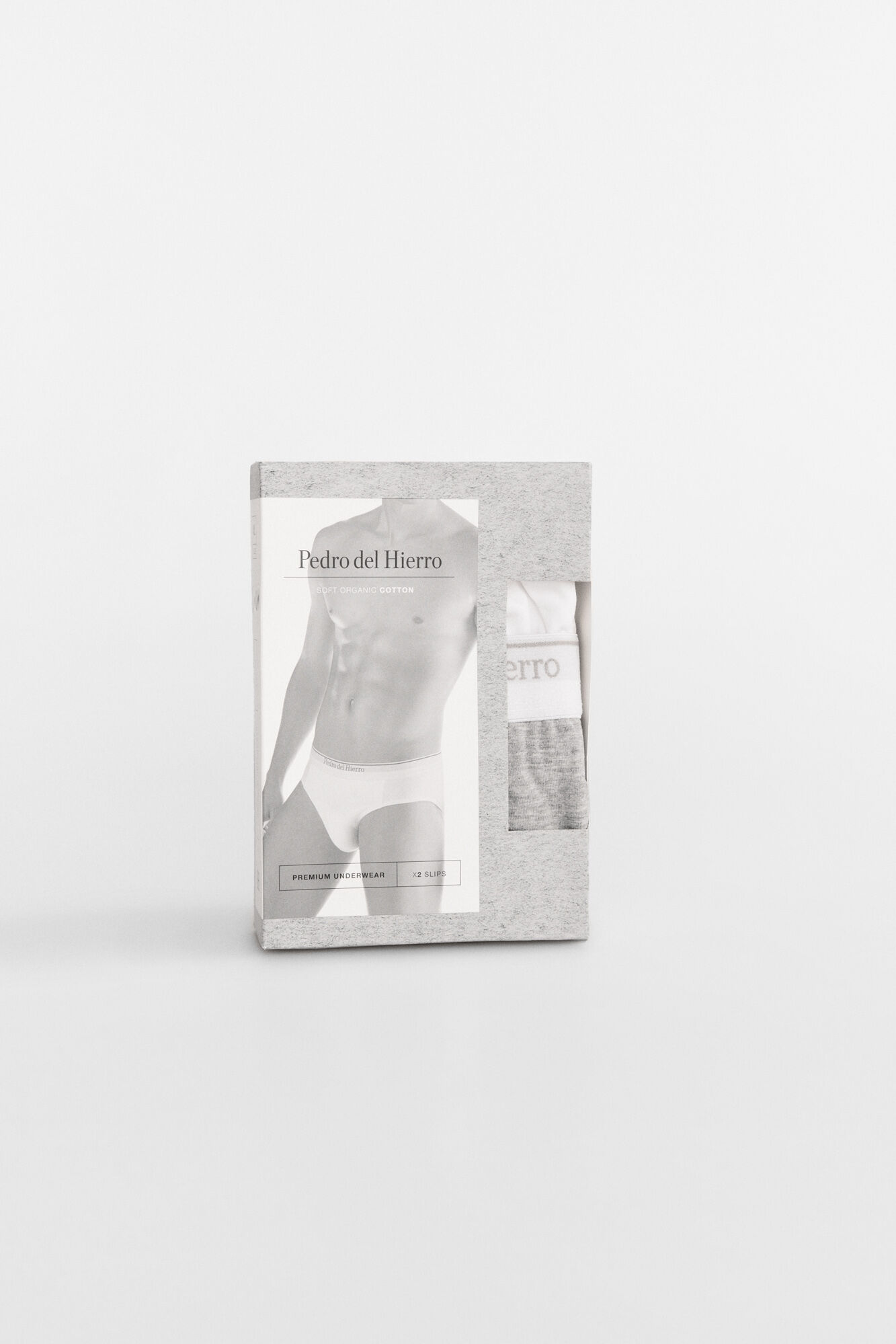 Pedro del Hierro Pack 2 slip punto Blanco