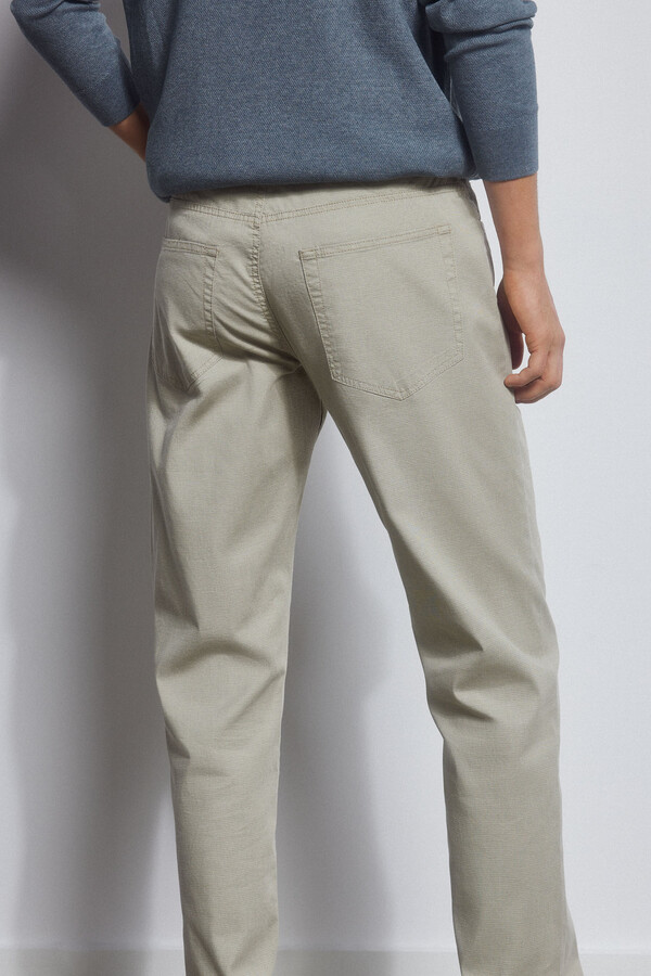 Pedro del Hierro 5-pocket trousers, slim fit Beige