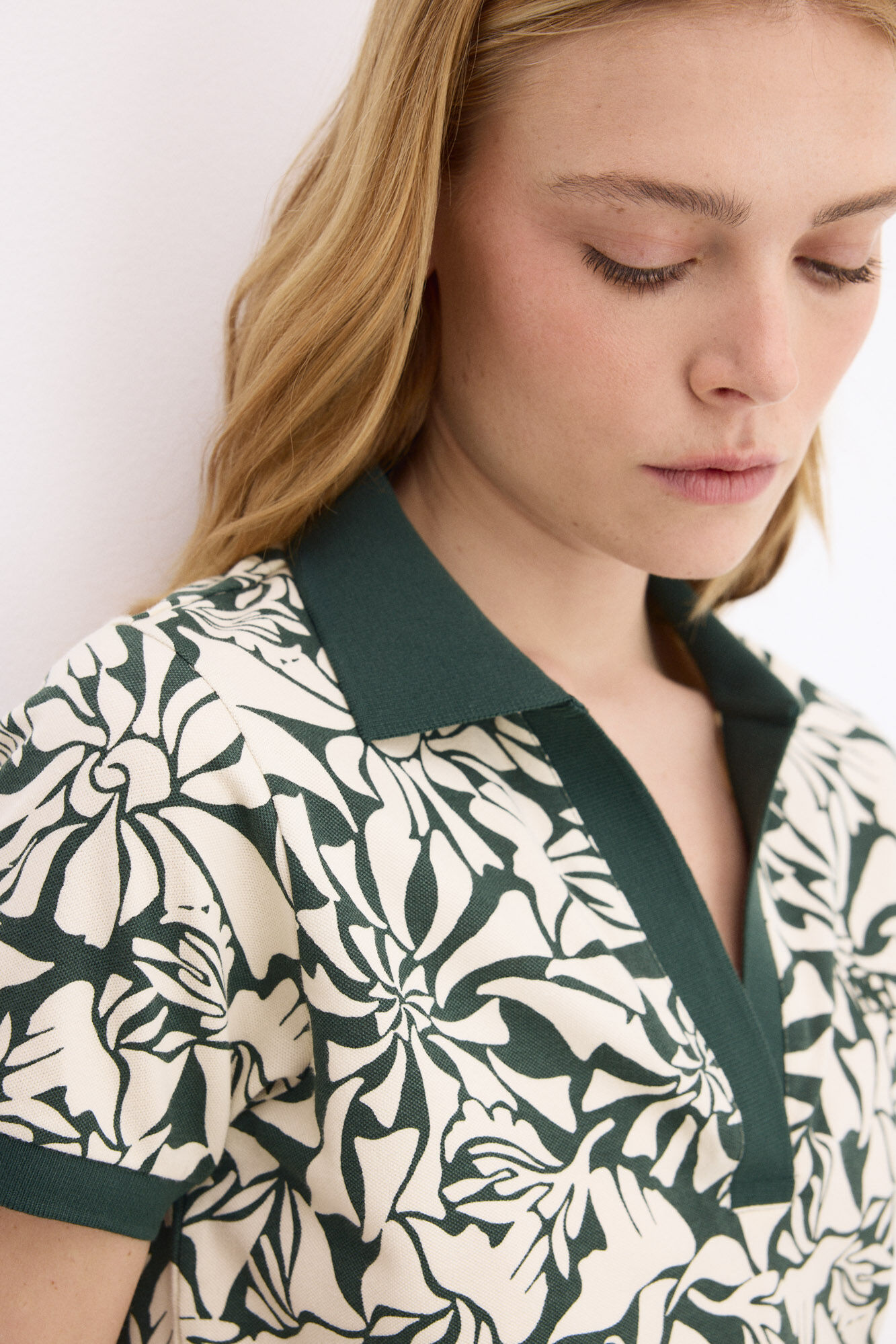 Pedro del Hierro Printed short sleeve polo shirt