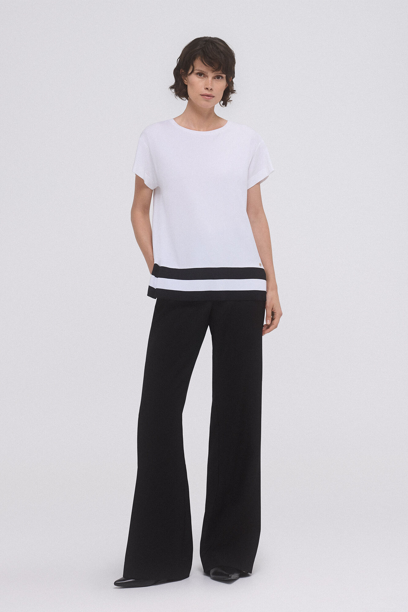 Pedro del Hierro Short-sleeved T-shirt Beige