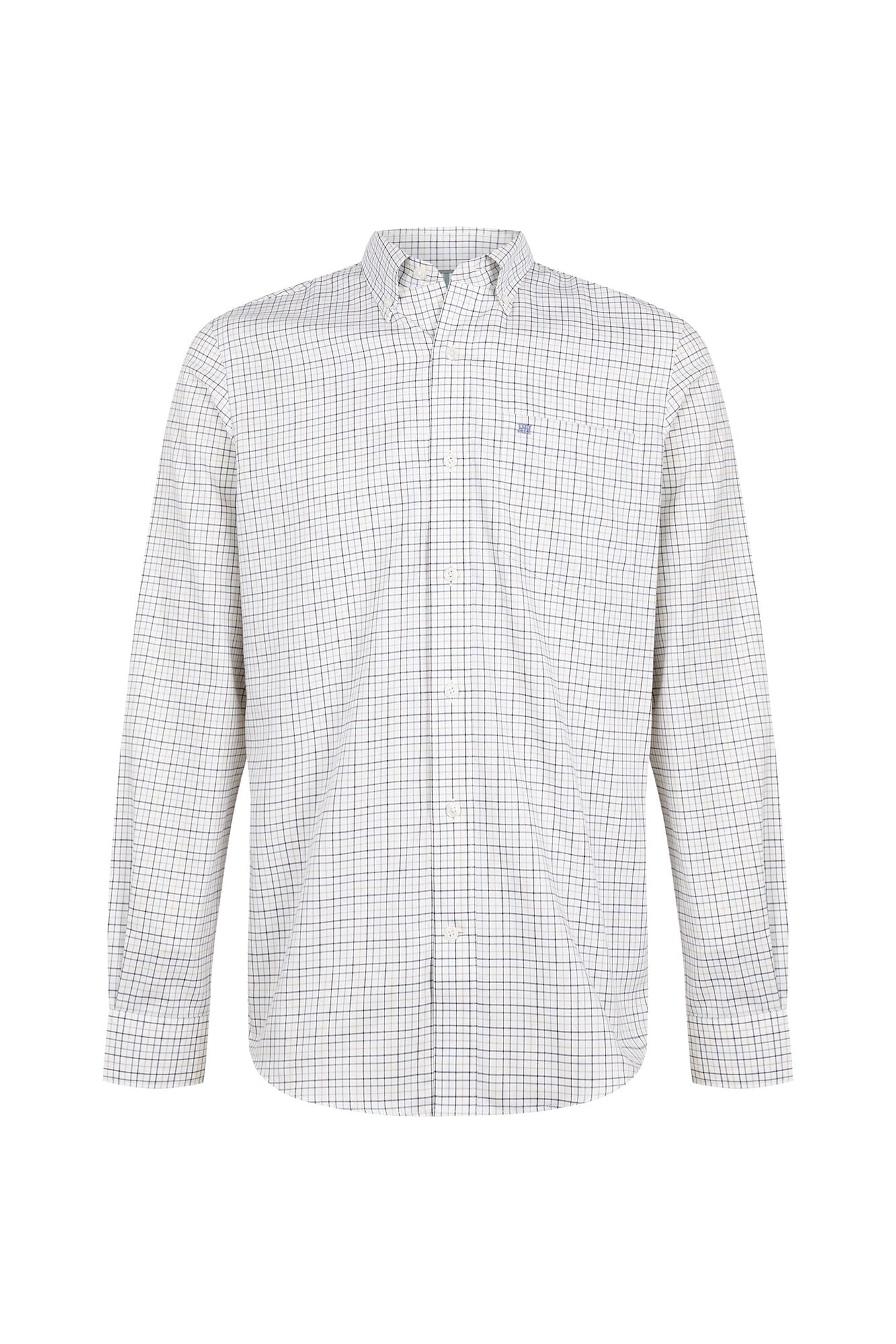 Pedro del Hierro Plaid twill shirt Grey