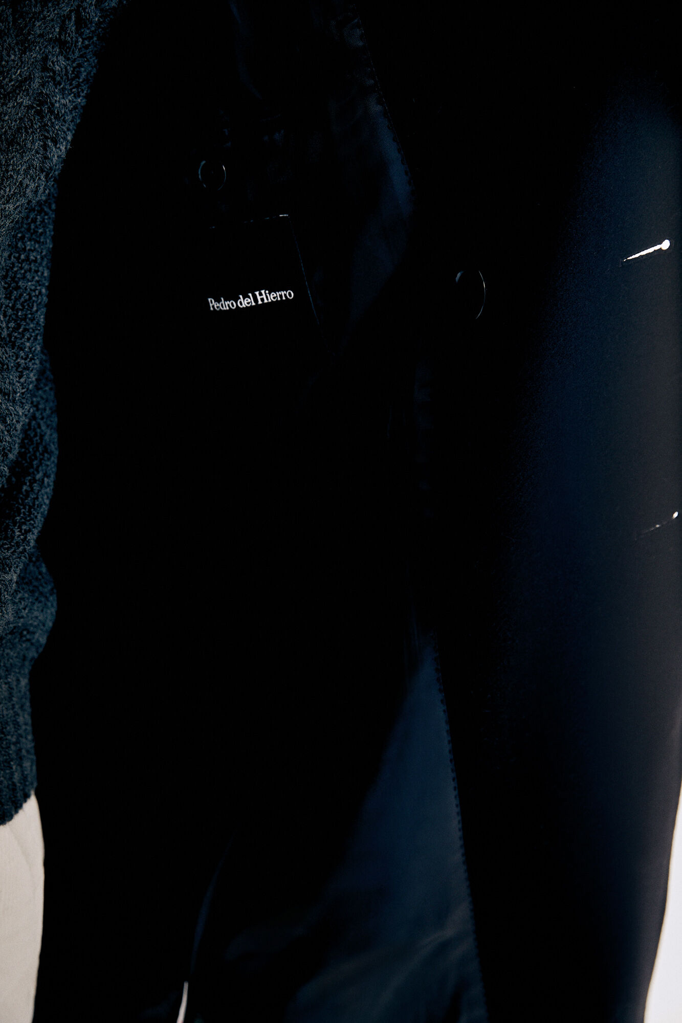 Pedro del Hierro Double-breasted coat Black