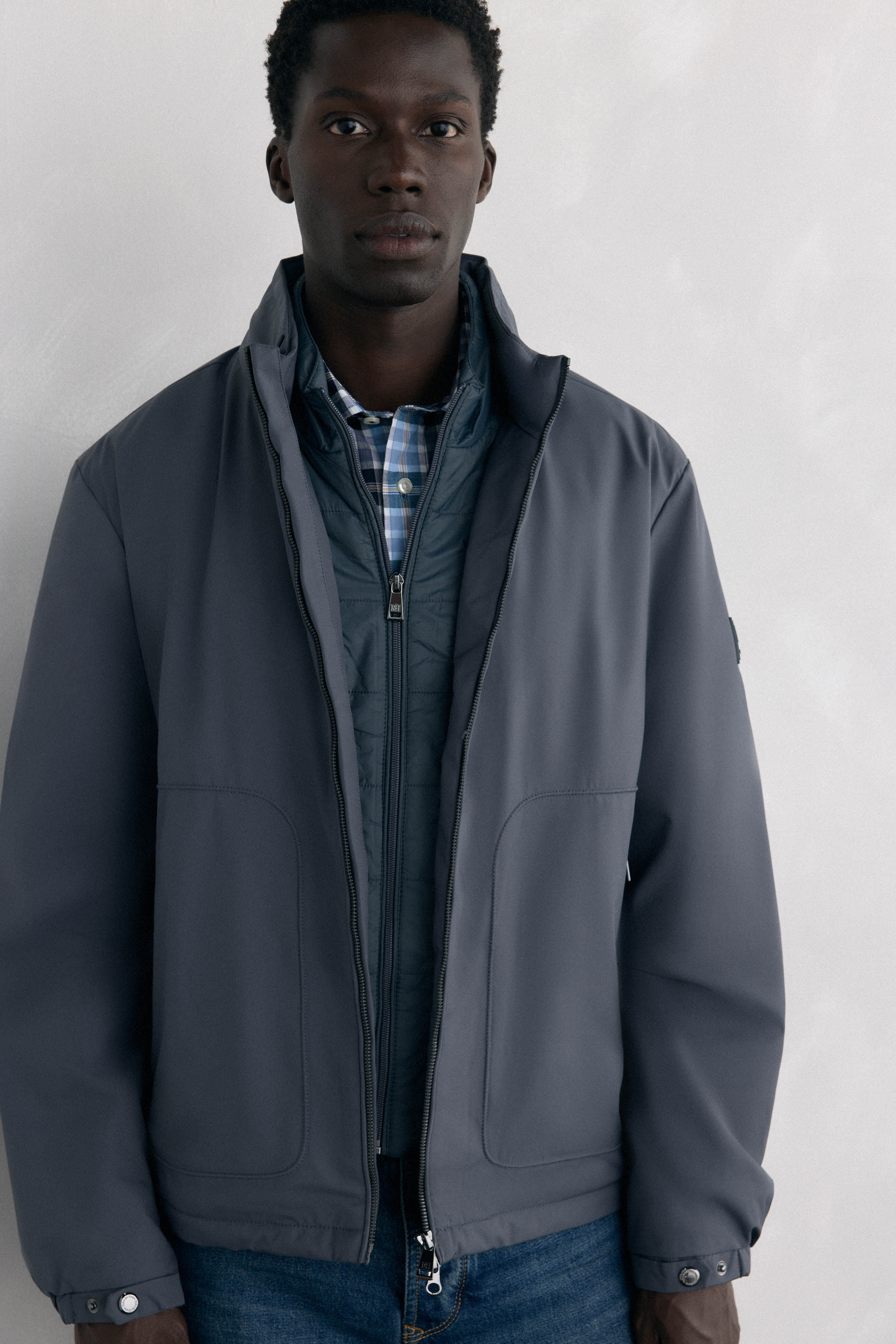 Pedro del Hierro Jacket with removable lining Grey