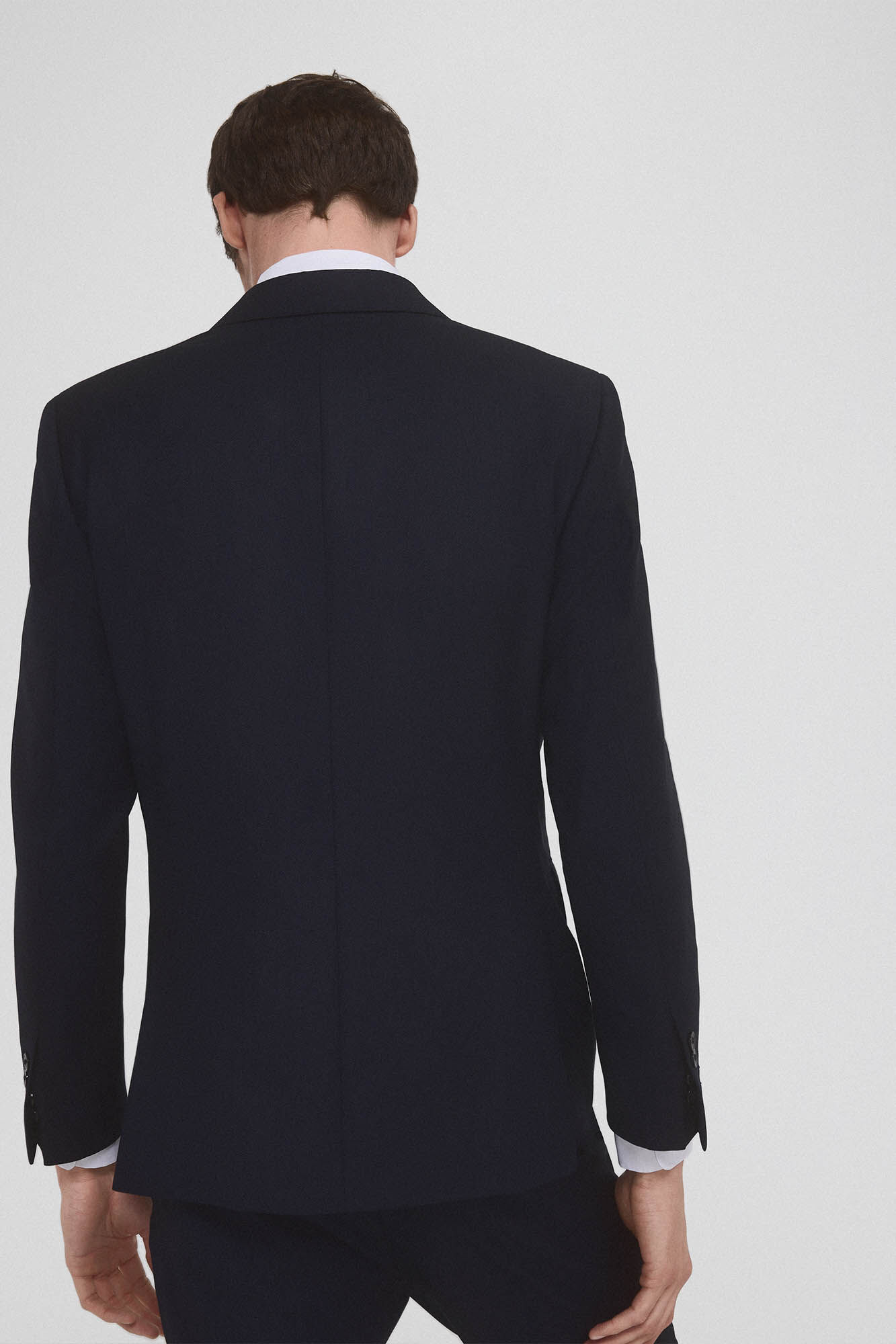 Pedro del Hierro American made bird's eye fabric suit Blue