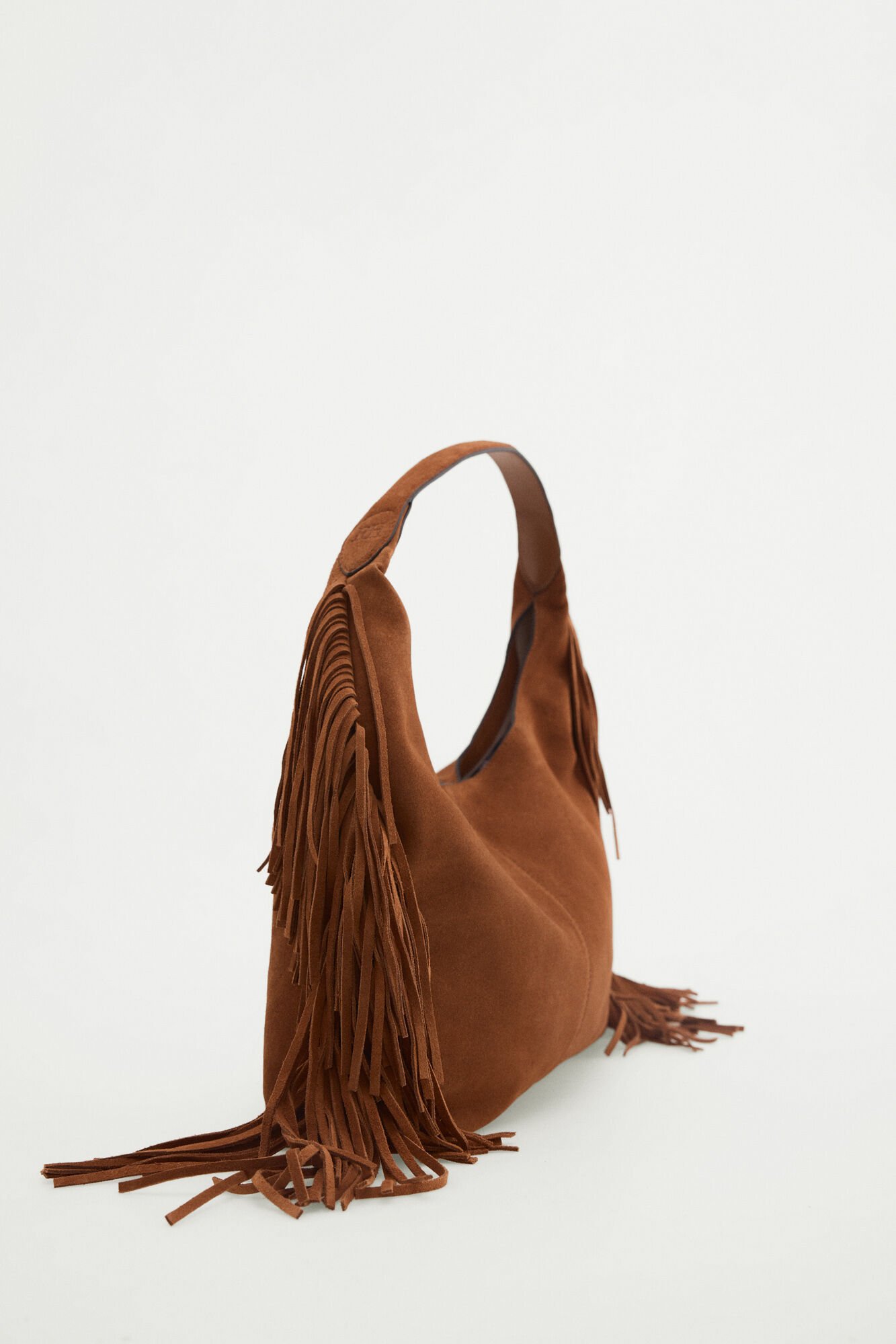 Pedro del Hierro Fringed shoulder bag Brown