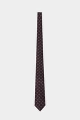 Pedro del Hierro Extra-fine silk tie Brown