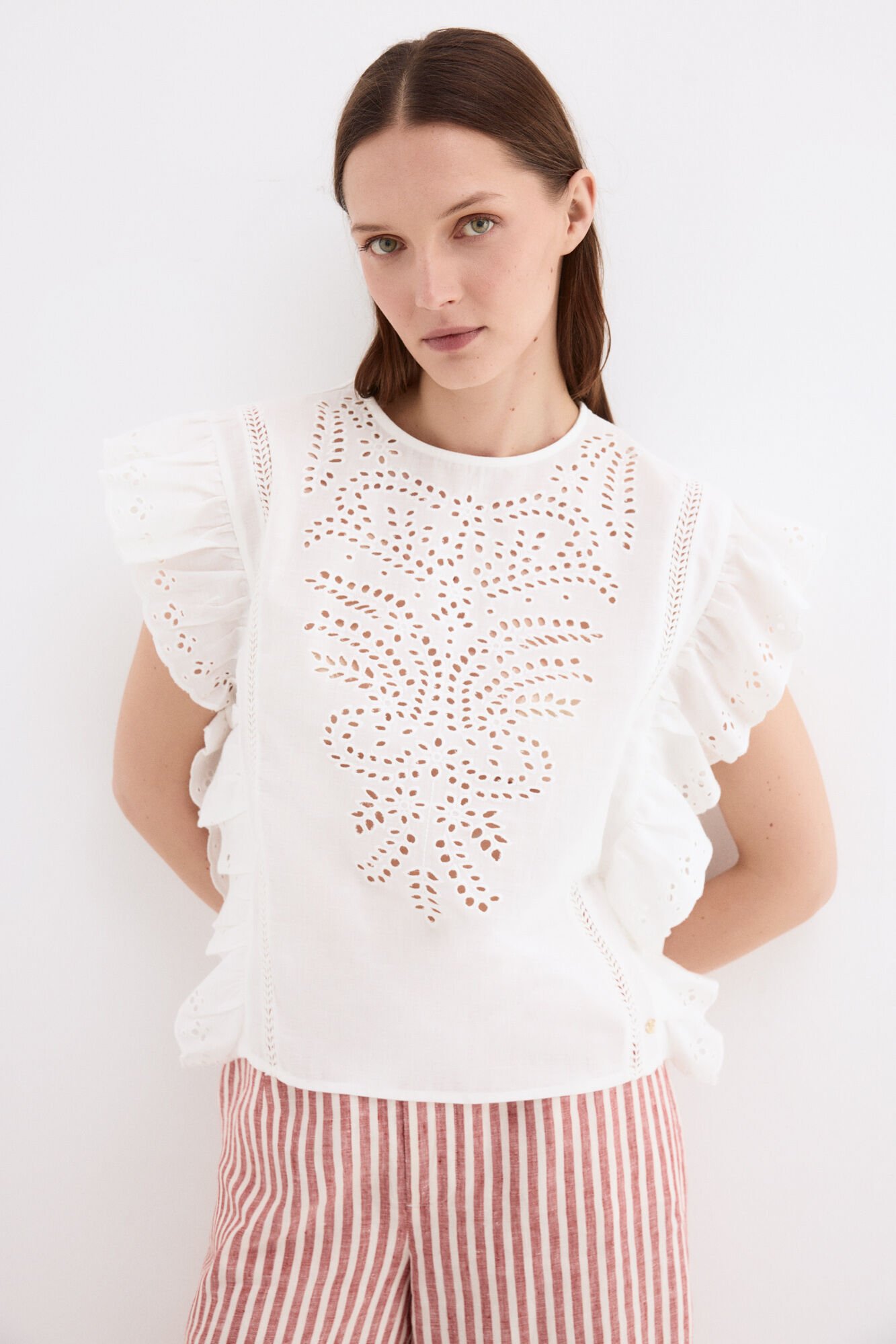 Pedro del Hierro Gold sleeveless T-shirt