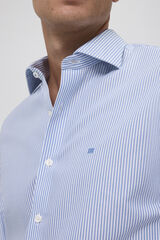 Pedro del Hierro Striped dress shirt, non-iron + anti-stain Blue