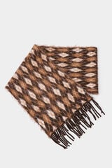 Pedro del Hierro Animal print scarf Brown