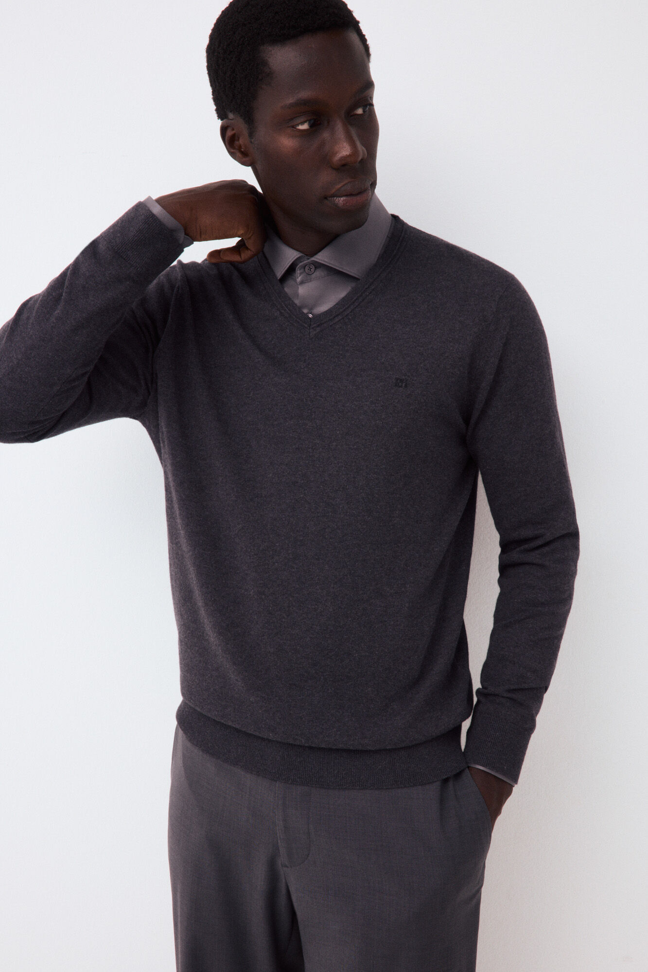 Pedro del Hierro Premium cotton silk cashmere knit jumper