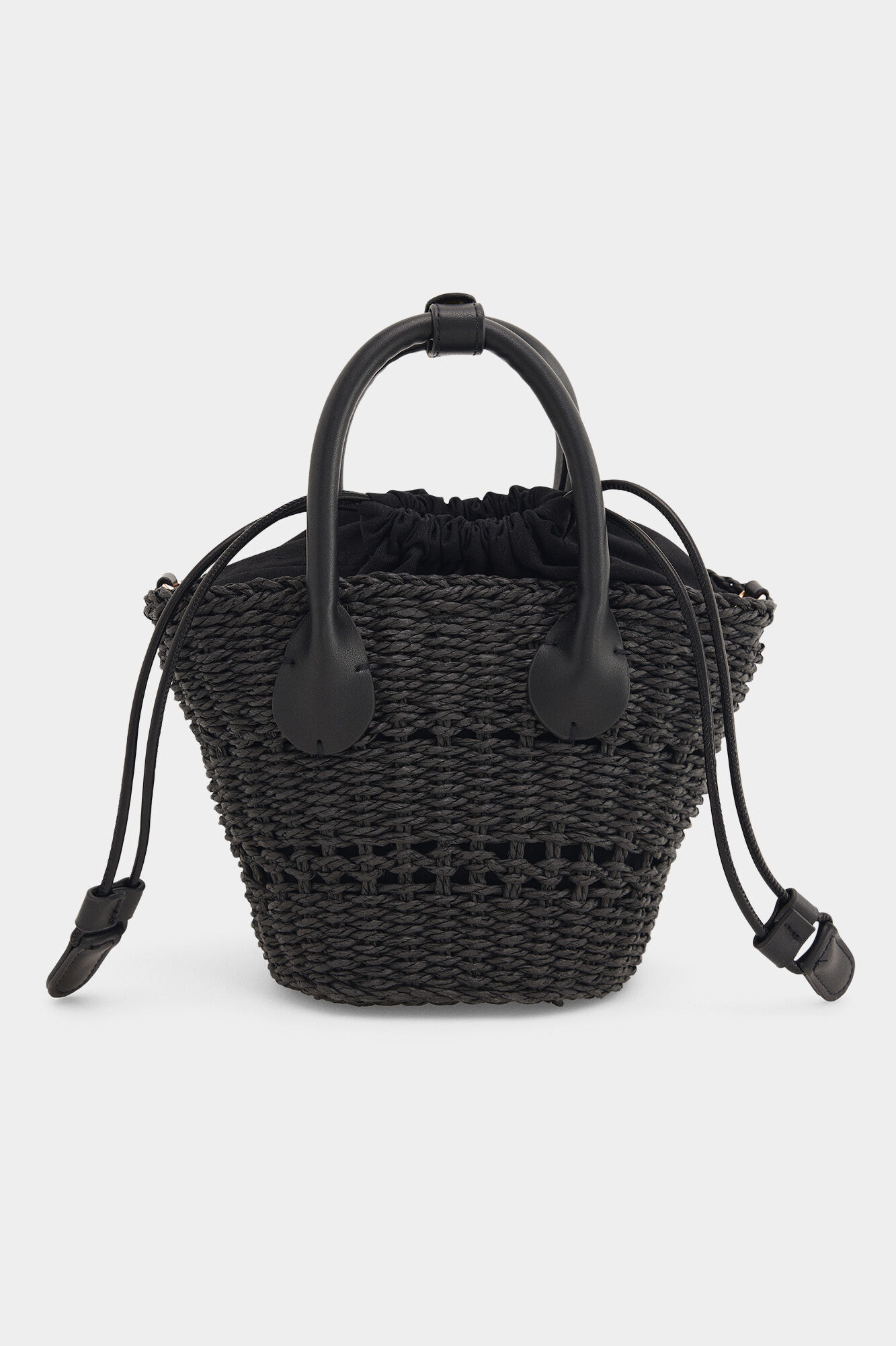 Pedro del Hierro Mini basket bag Black
