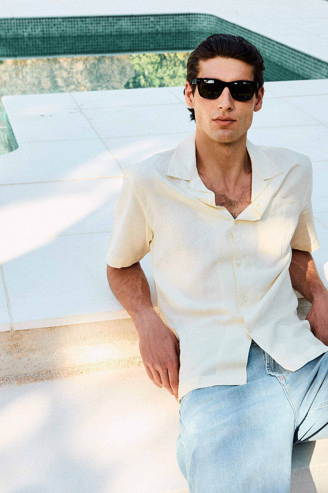 Pedro del Hierro Linen cotton short sleeve shirt
