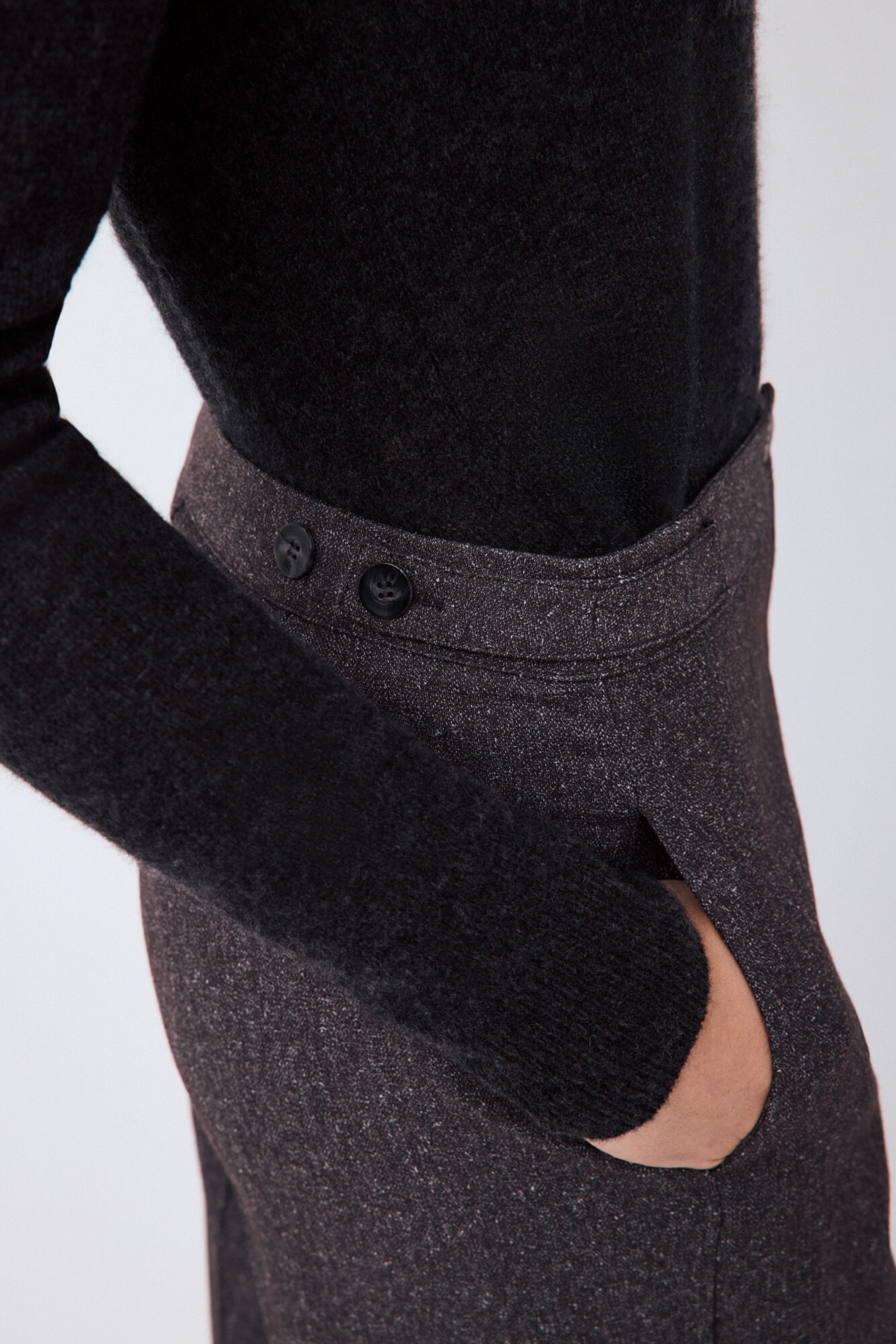Pedro del Hierro Straight trousers Grey