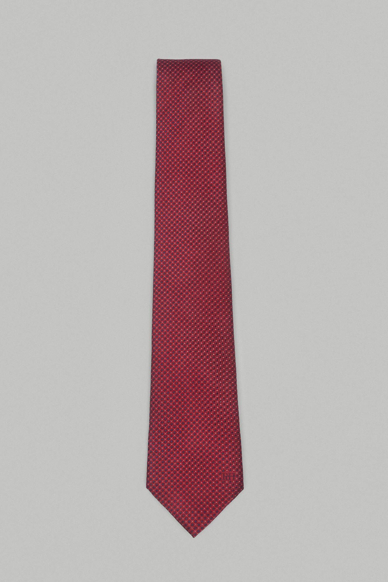 Pedro del Hierro Natural silk tie Red