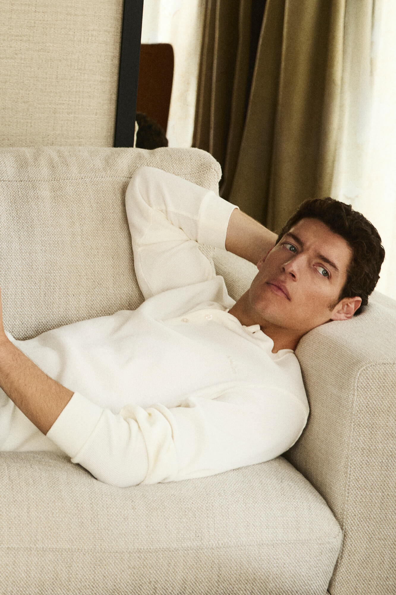 Pedro del Hierro T-shirt waffle em algod&atilde;o espanhol