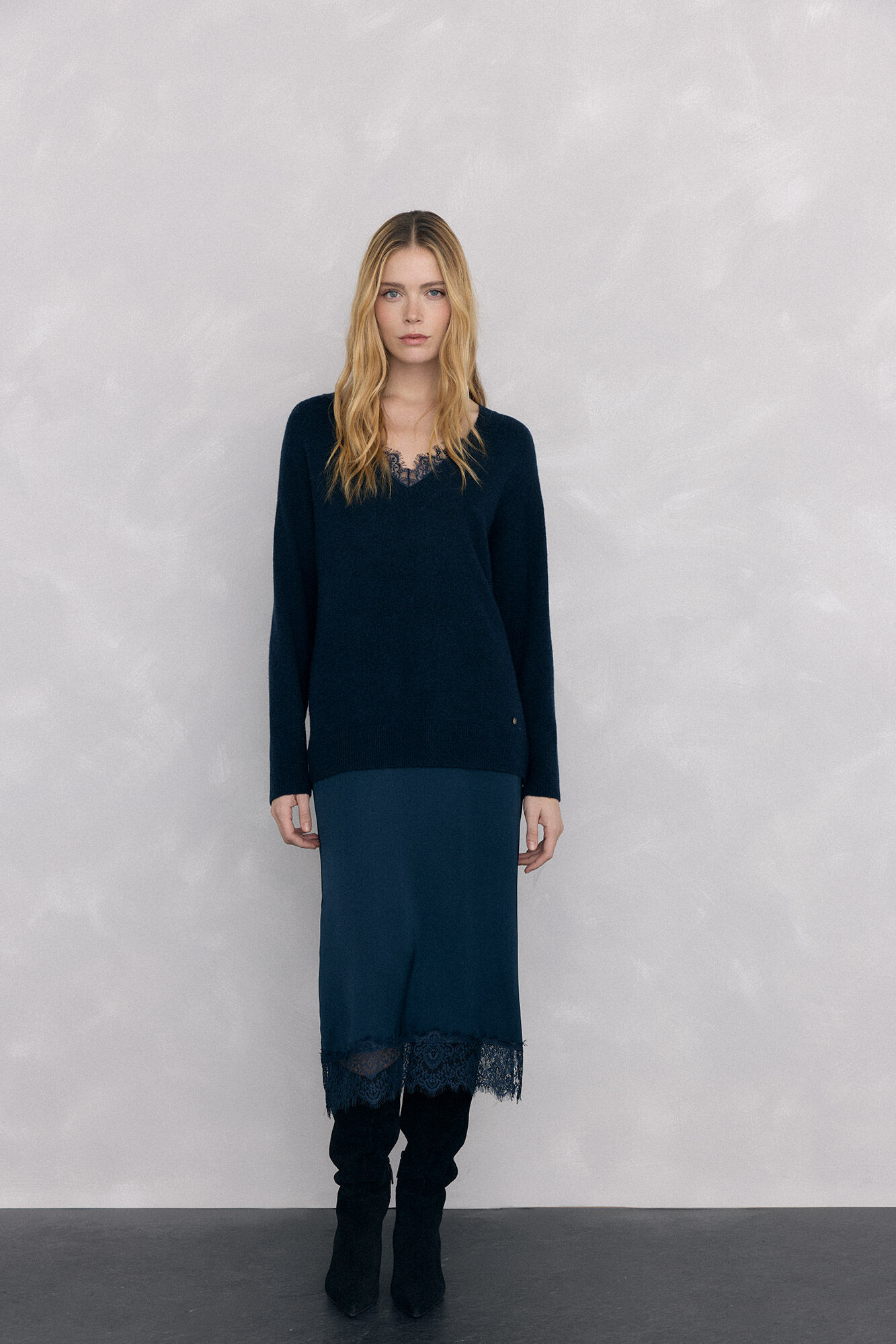 Pedro del Hierro Lingerie jersey-knit dress Blue