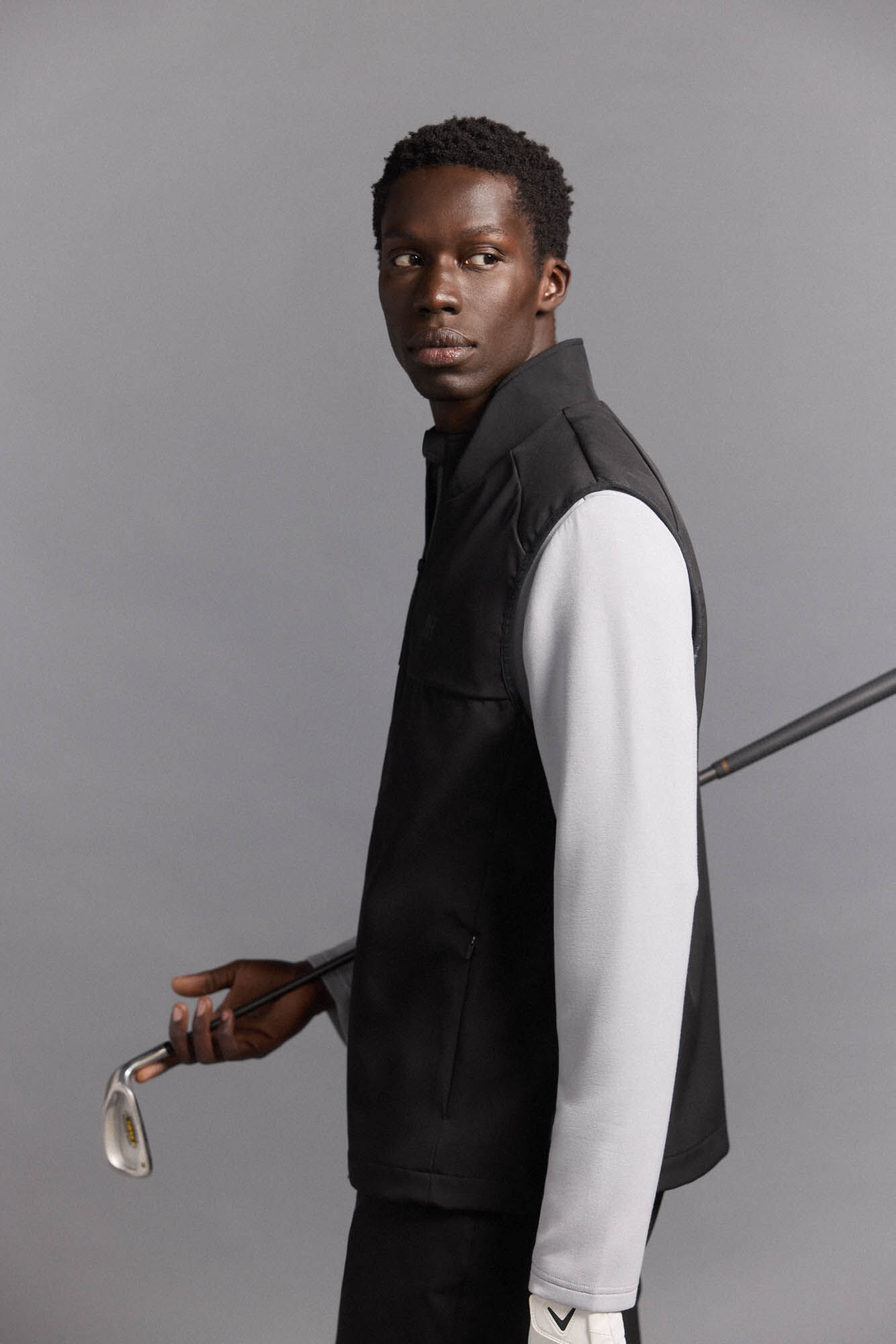 Pedro del Hierro Plain golf vest Black