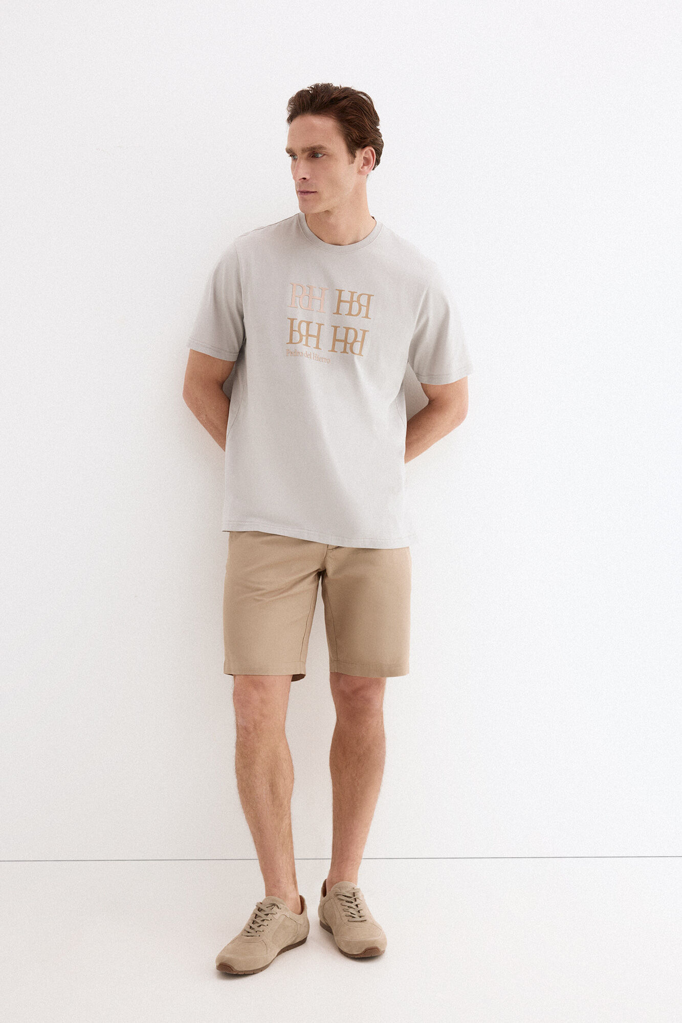 Pedro del Hierro Logo T-shirt Grey