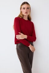 Pedro del Hierro Cross-knit detail jumper Red