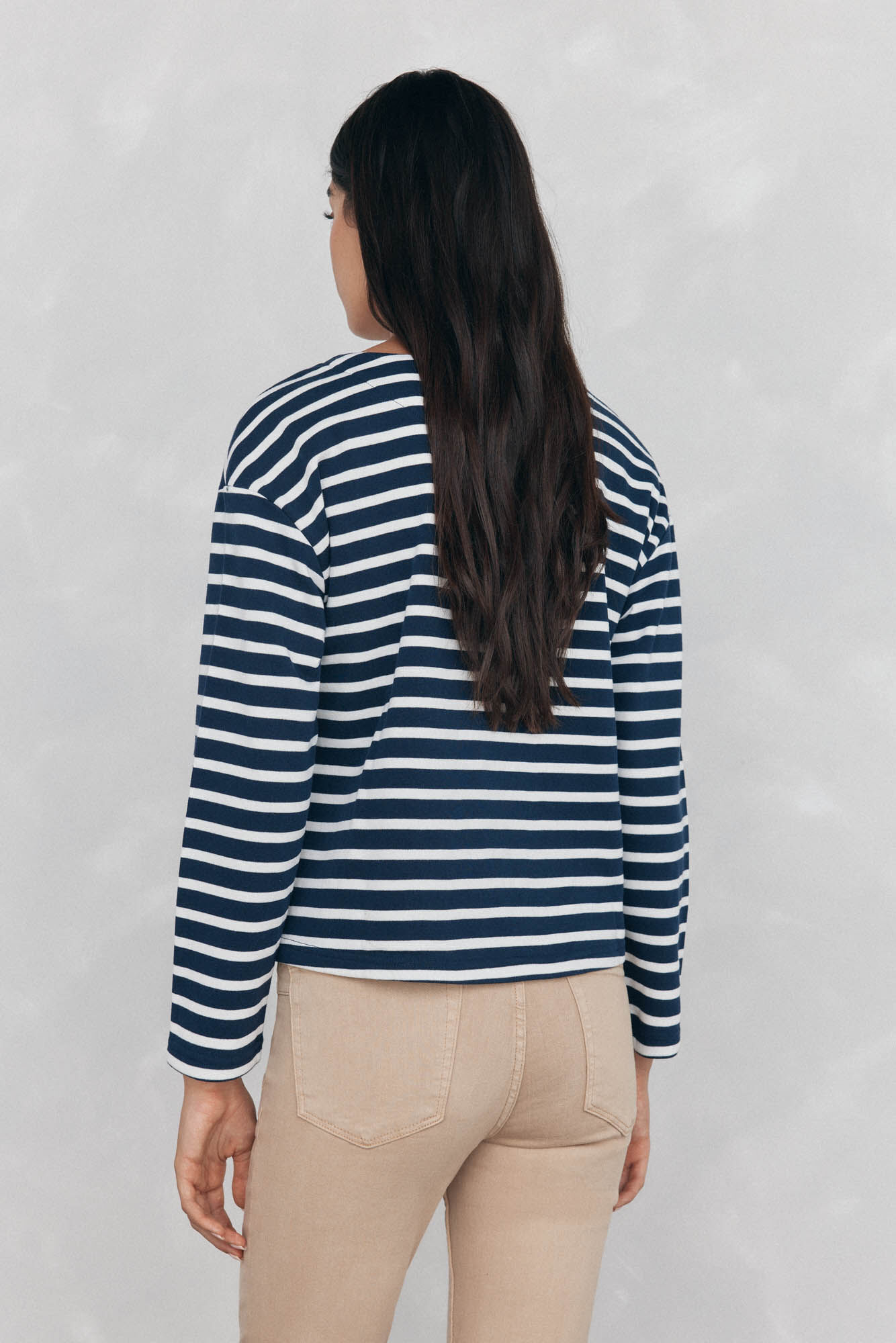 Pedro del Hierro Embroidered striped sweatshirt Blue