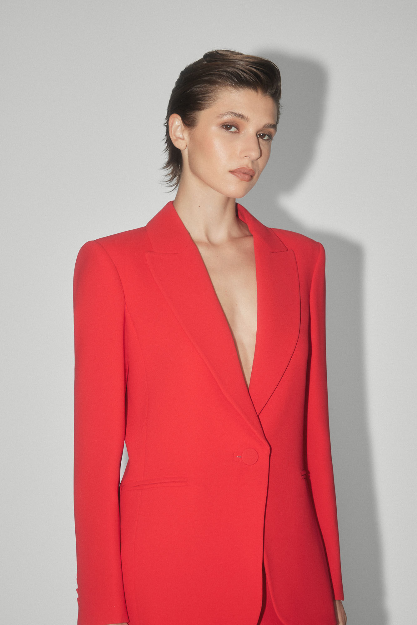 TFP by Tamara Falc&oacute; Blazer vermelho Vermelho