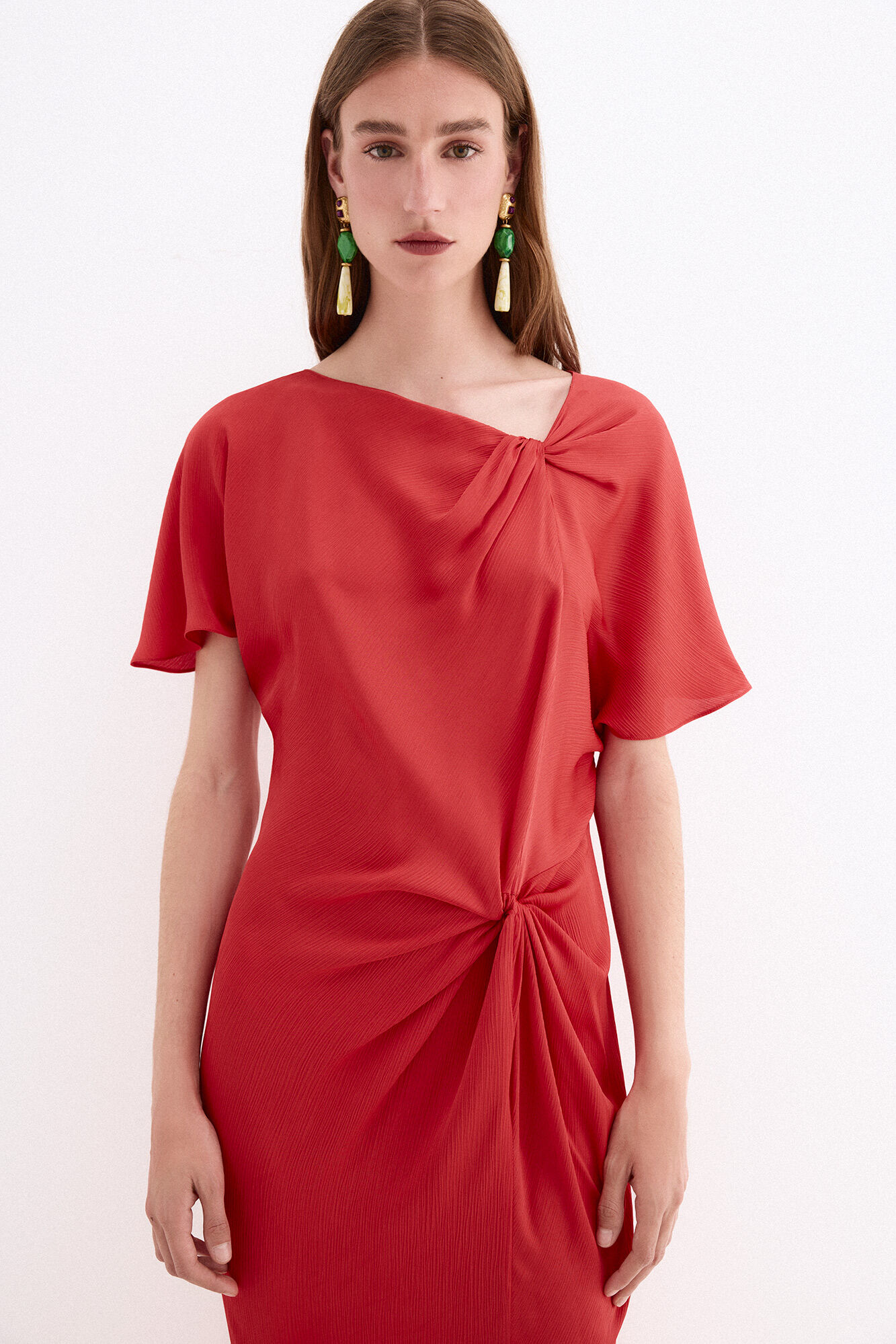 Pedro del Hierro Vestido comprido assim&eacute;trico