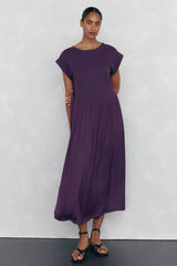 Pedro del Hierro Short sleeve fluid dress Purple