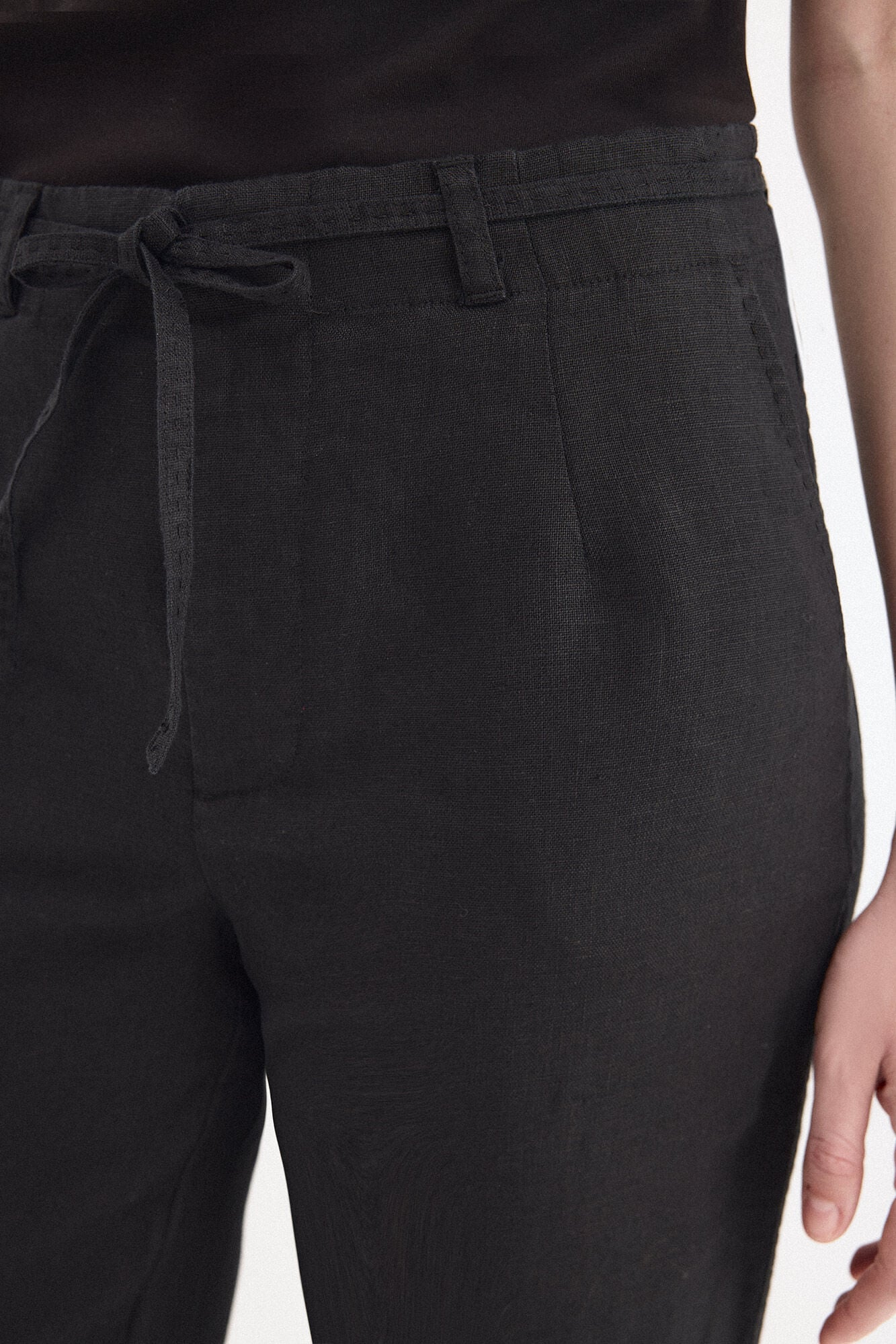 Pedro del Hierro Classic straight trousers Black