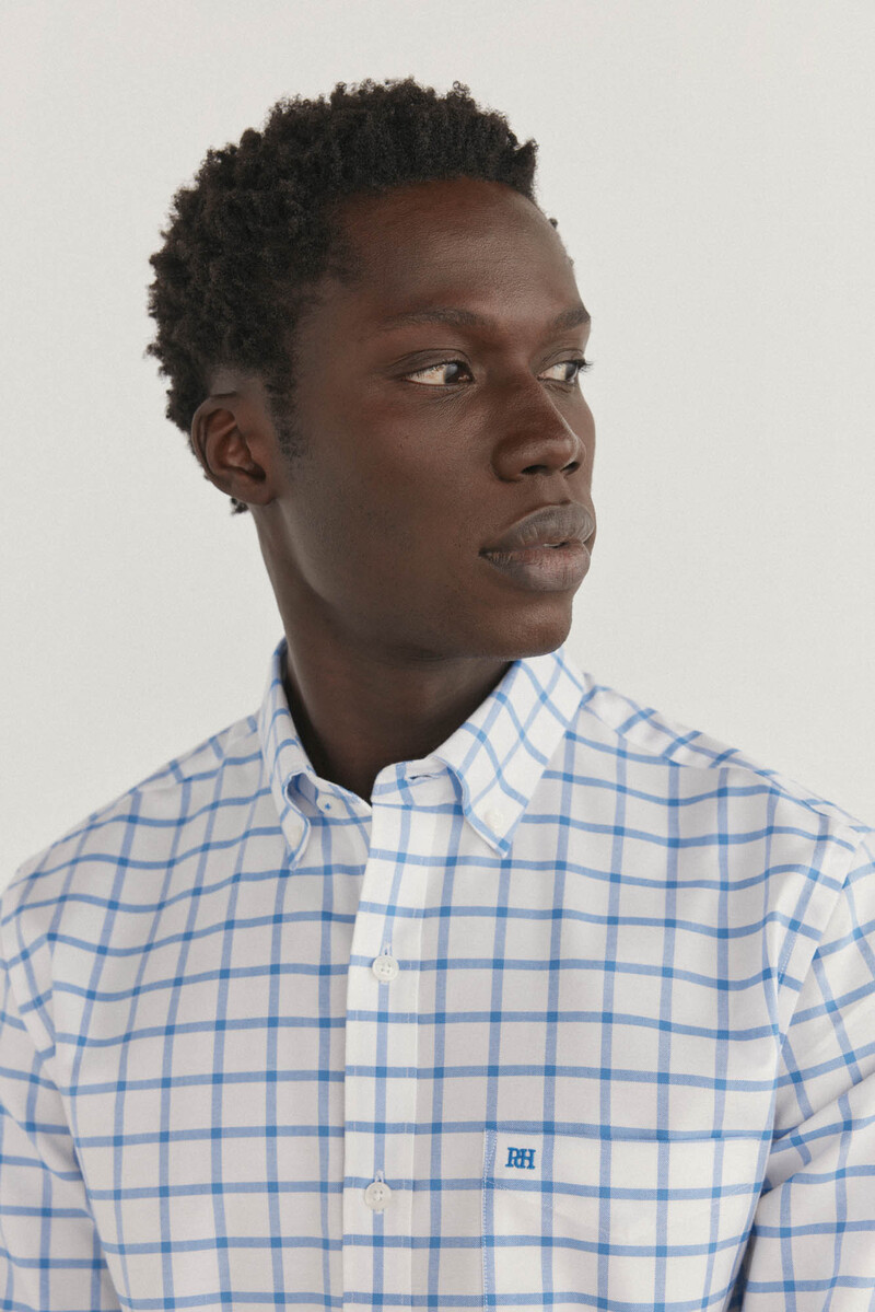pedro del hierro Camisa non iron oxford cuadros En línea Ropa