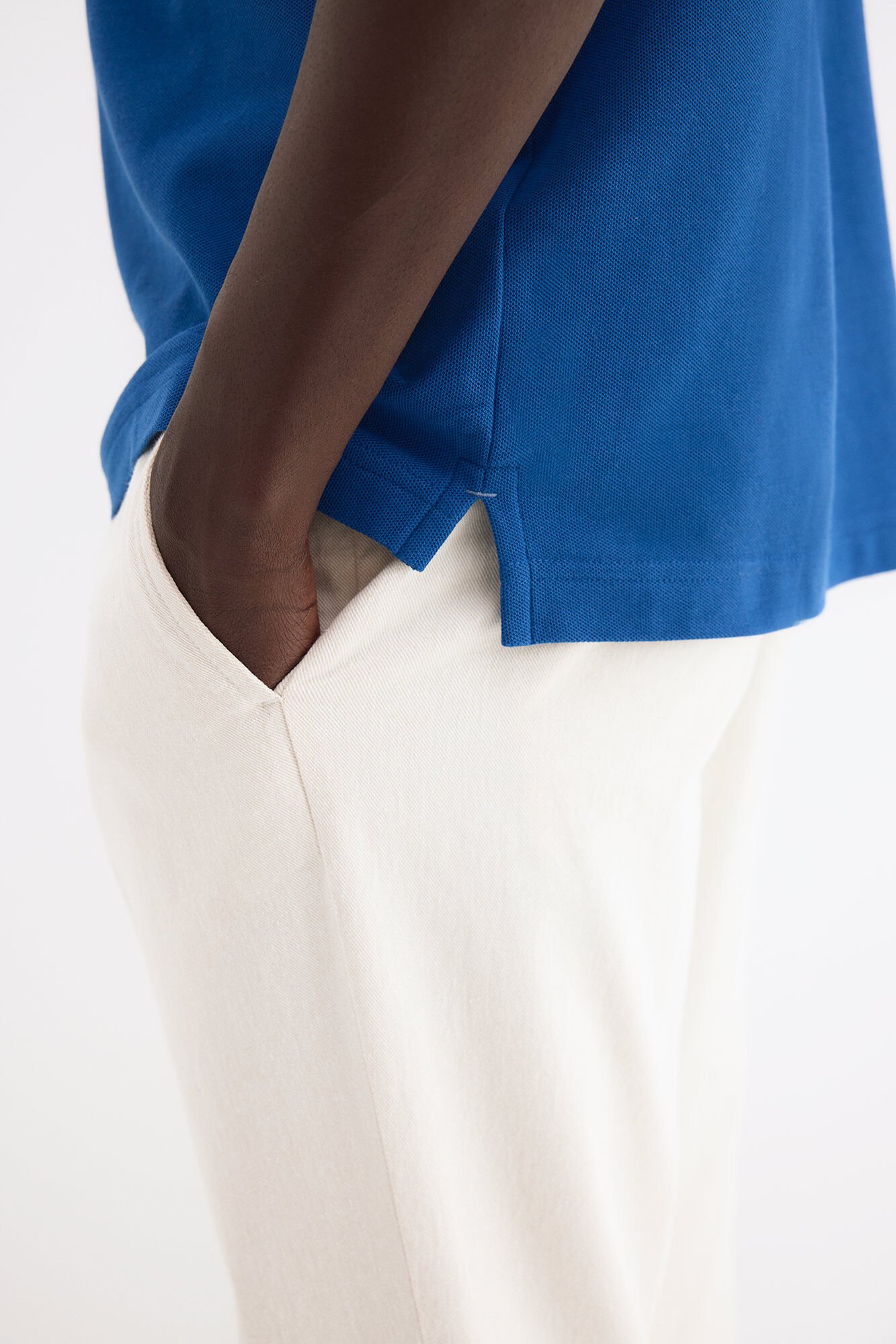 Pedro del Hierro Polo b&aacute;sico em piqu&eacute; Azul