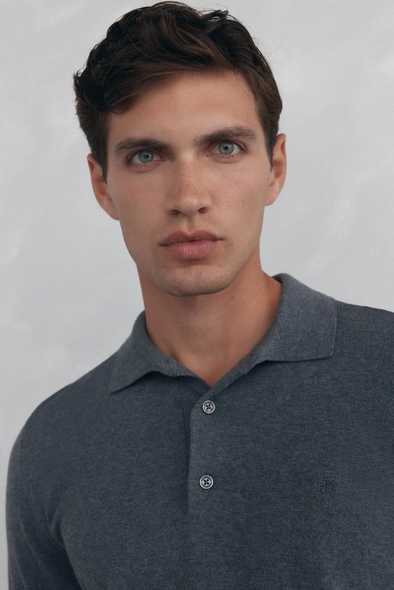 Pedro del Hierro Camisola gola polo Cizento
