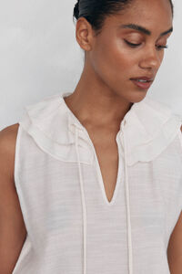 Pedro del Hierro Ruffled T-shirt